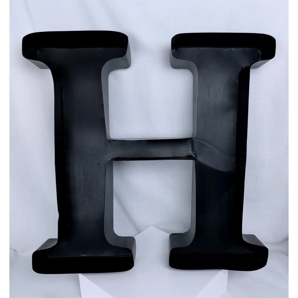 Black Metal 3D Letter 